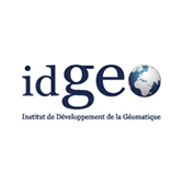 Logo du cente de formation IDGEO, client de la graphiste et web designer shak'kit (marie lambert de cesseau) à toulouse
